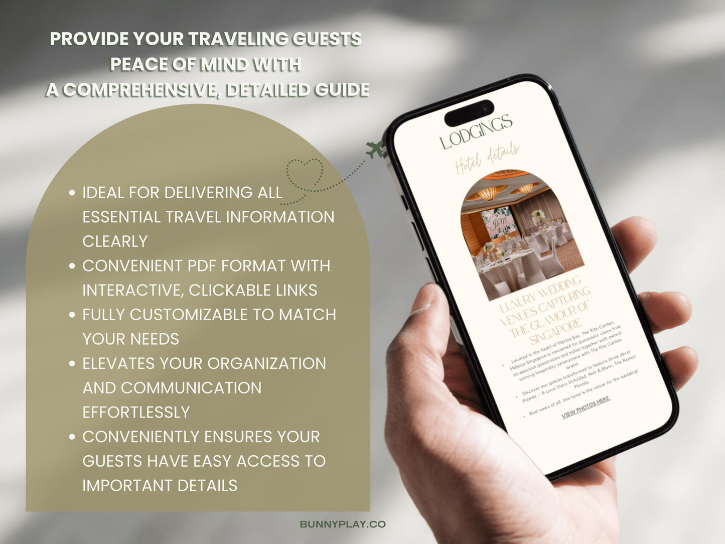 The Ultimate Destination Wedding Mobile Guide | Travel Wedding Itinerary Template | Resort & Out-of-Town Wedding Planner | Timeline PDF