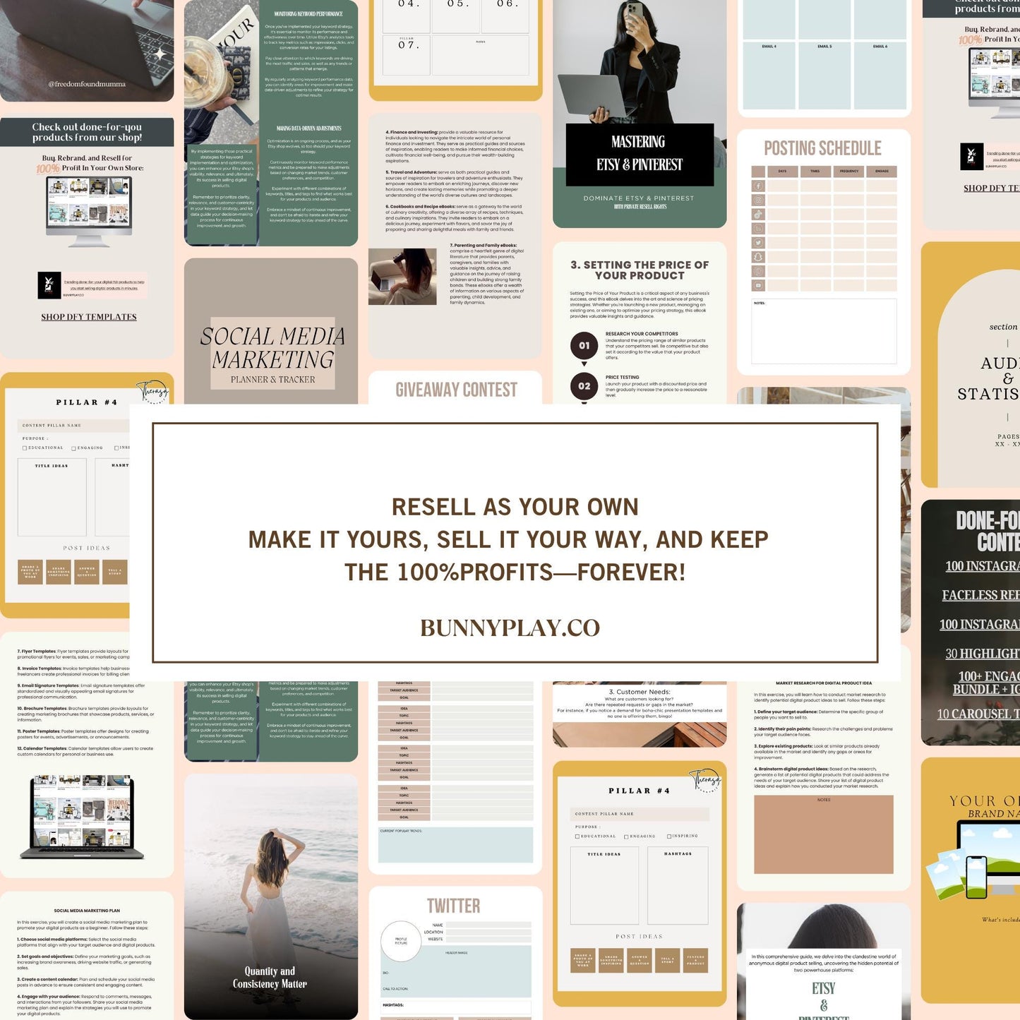 Start Earning Online Passive Income Guide Book inclusive of Social Media Marketing Planner Tracker & Mastering in Tiktok Etsy Pinterest
