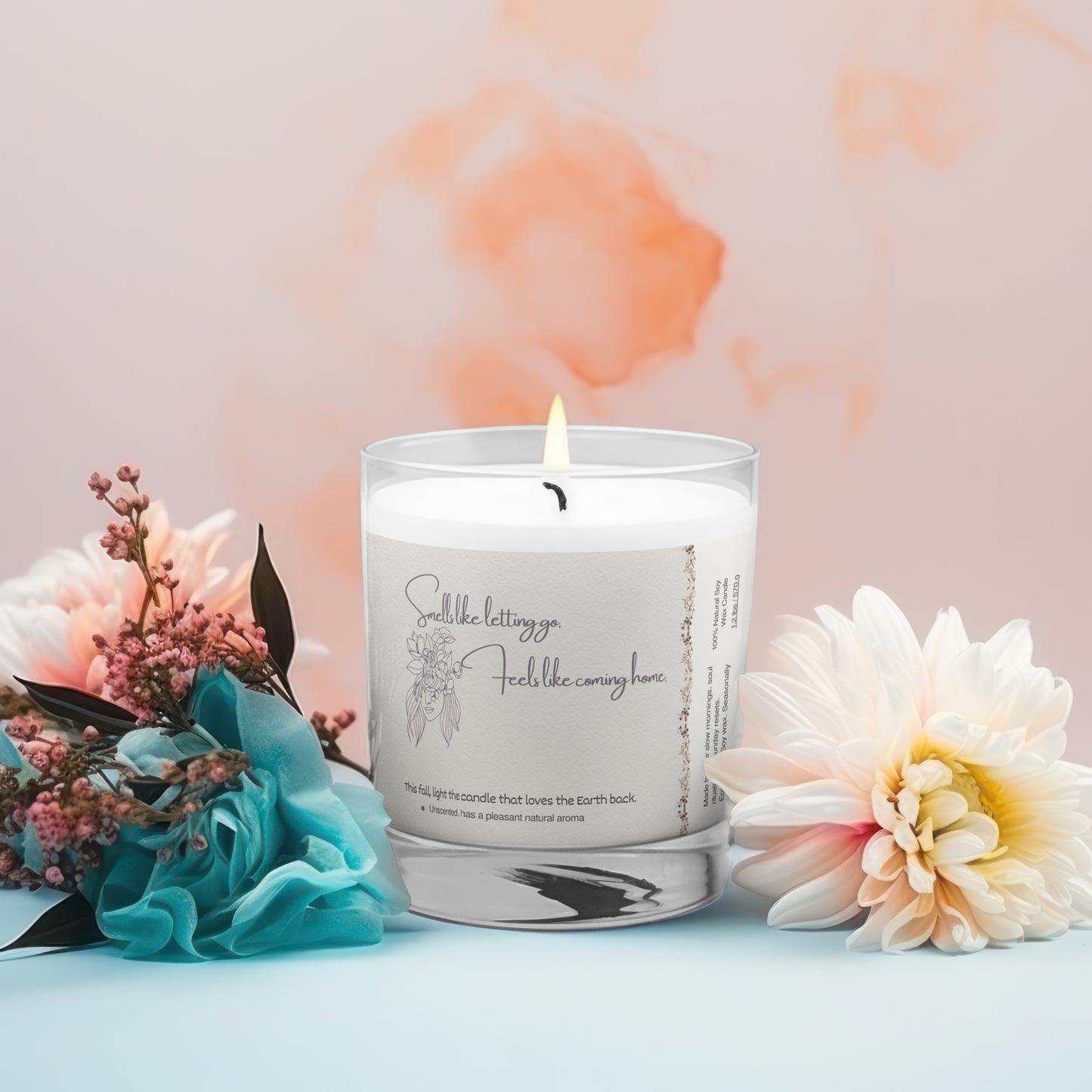 “Letting Go” Fall Edition – Eco-Luxe Glass Jar Soy Candle