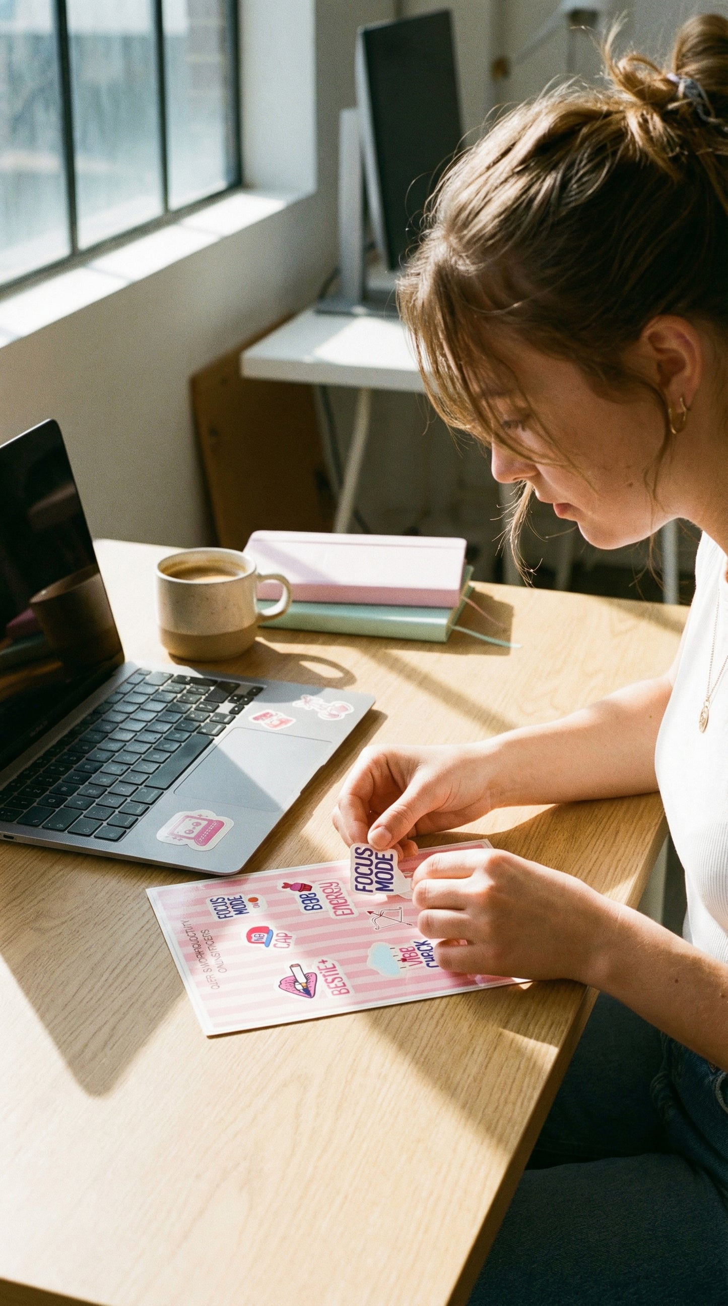 Work Productivity Glossy Stickers | Gen Z Planner, Laptop Decor