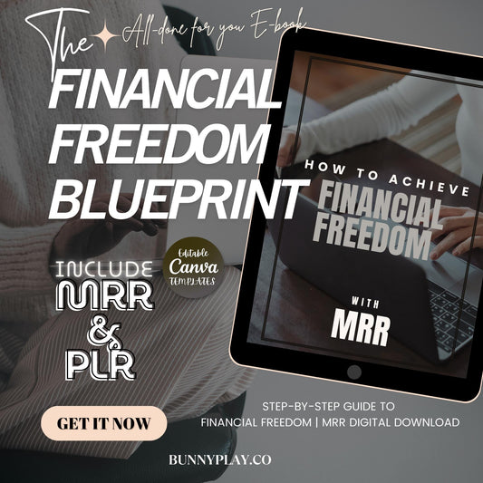 Financial Freedom [ Done-For-You ] Blueprint/ Ebook + PLR & MRR | Start Earning Passive Income Now + 2000+ BONUS Aesthetic Videos