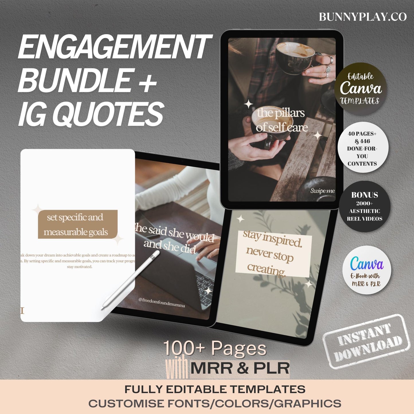 Financial Freedom [ Done-For-You ] Blueprint/ Ebook + PLR & MRR | Start Earning Passive Income Now + 2000+ BONUS Aesthetic Videos