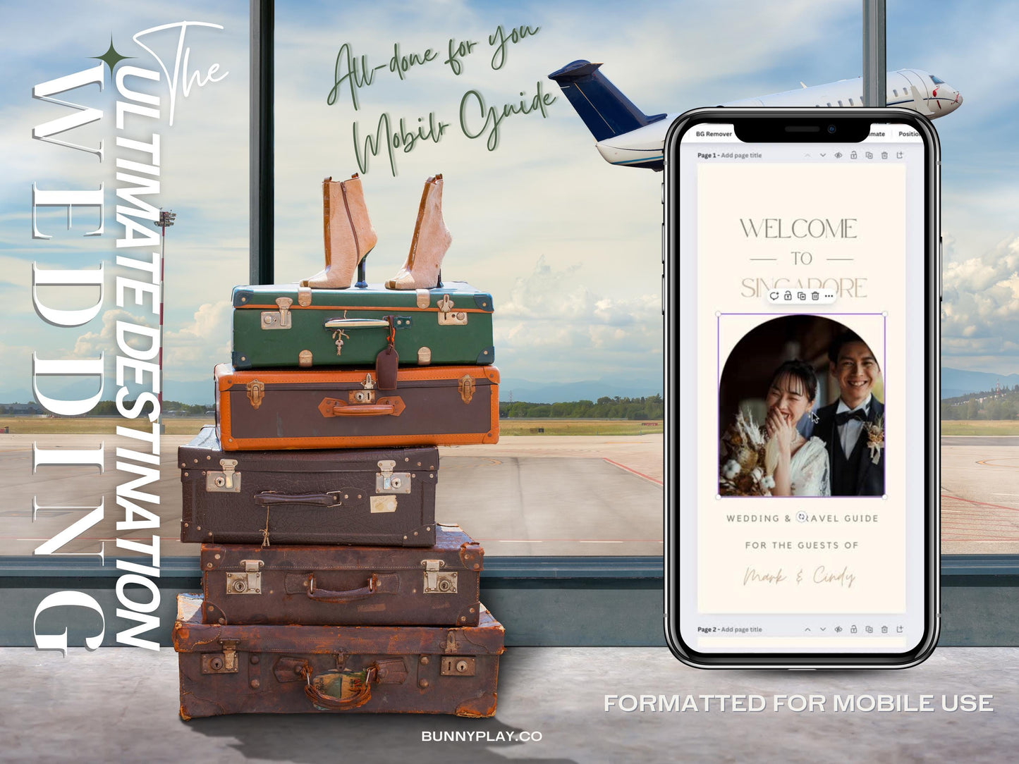 The Ultimate Destination Wedding Mobile Guide | Travel Wedding Itinerary Template | Resort & Out-of-Town Wedding Planner | Timeline PDF