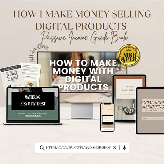 Start Earning Online Passive Income Guide Book inclusive of Social Media Marketing Planner Tracker & Mastering in Tiktok Etsy  Pinterest
