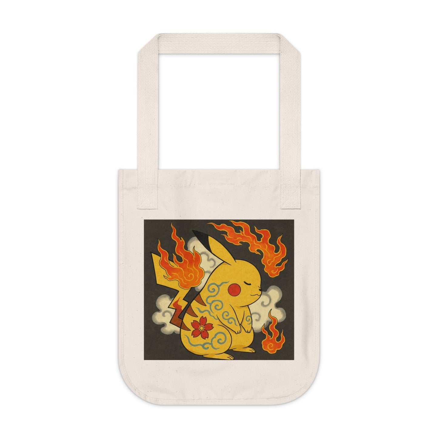 Anime Canvas Tote Bag: Japanese Art, Organic Cotton Shopping Bag