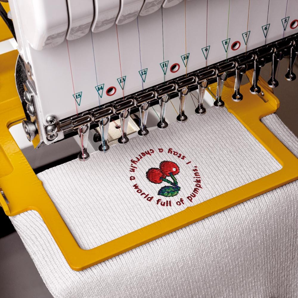 Cherry Pixel Art Beanie – Retro Gamer Cuffed Hat