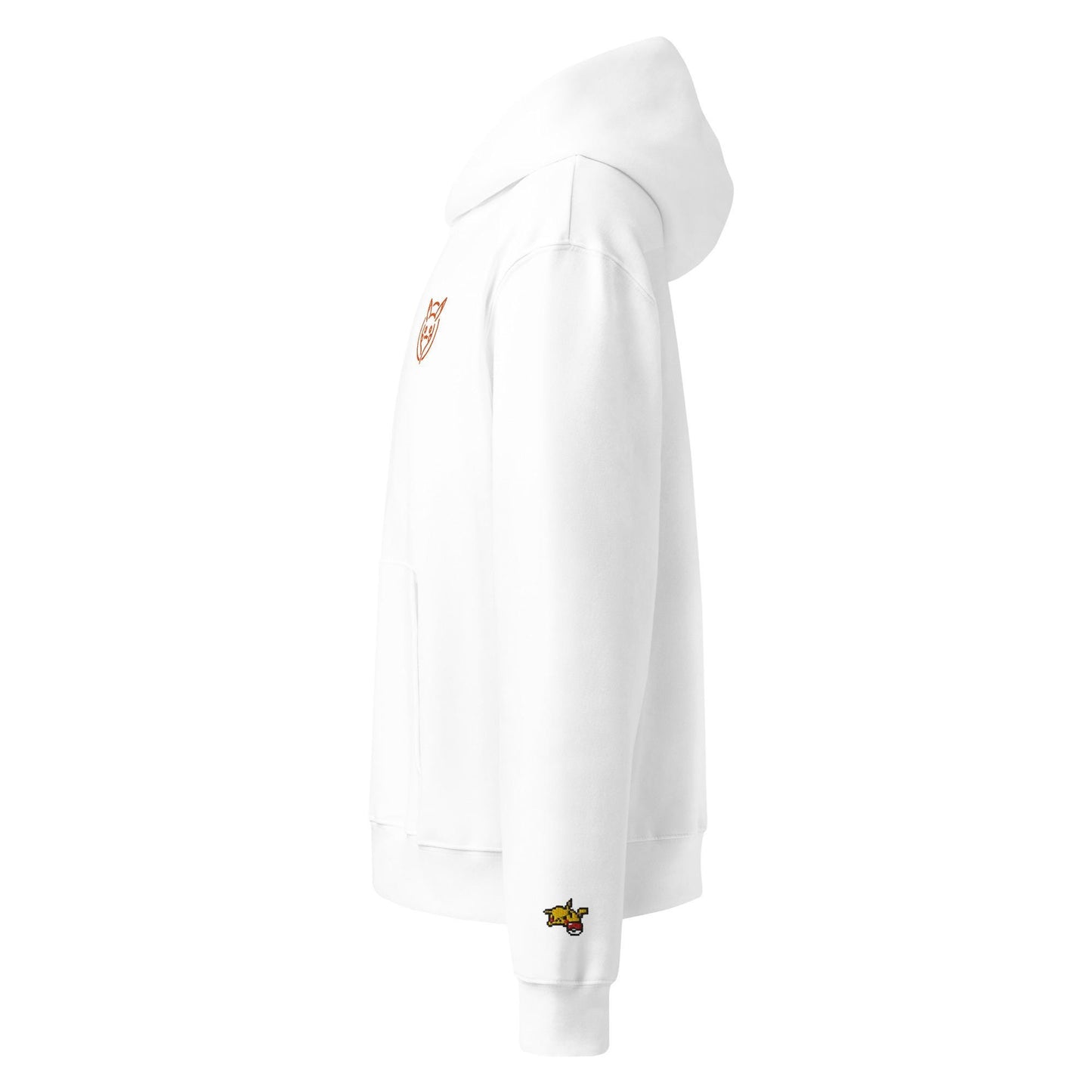 Embroidered Pikachu Hoodie: Cozy Anime Streetwear, Unisex Fleece