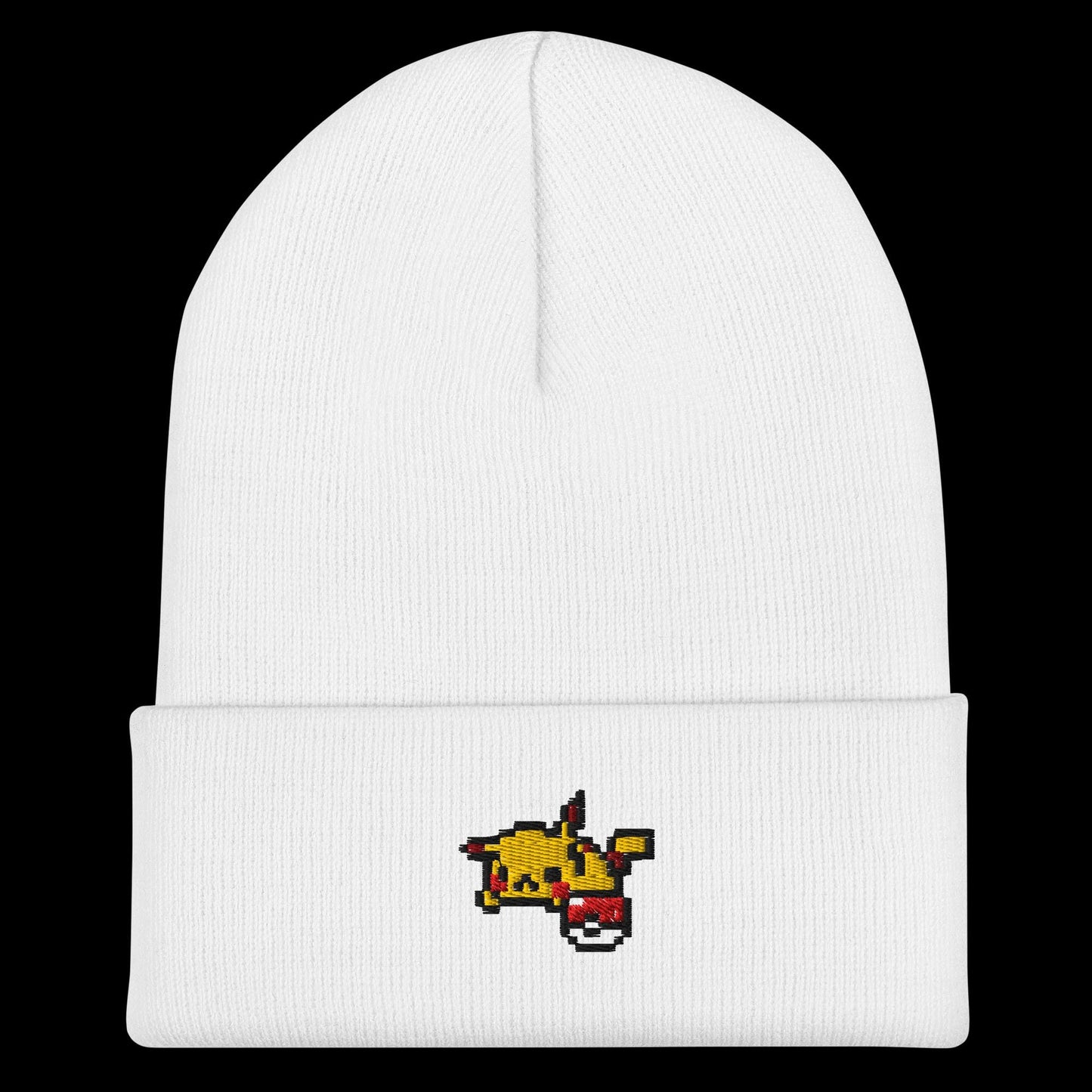 Embroidered Cuffed Beanie: Snug Turbo Acrylic Winter Hat