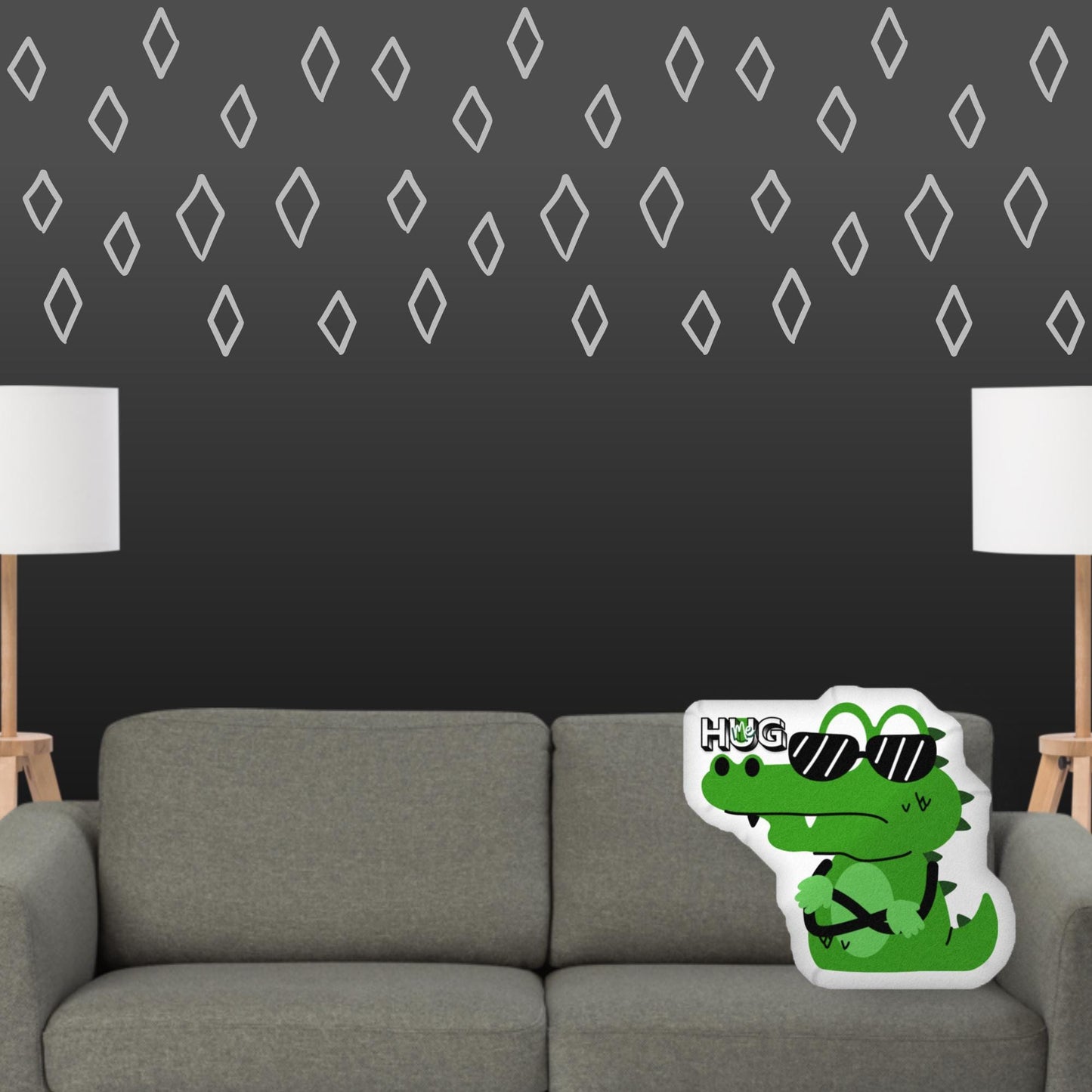 Cartoon Crocodile Pillow – Funny Gator Plush for Kids